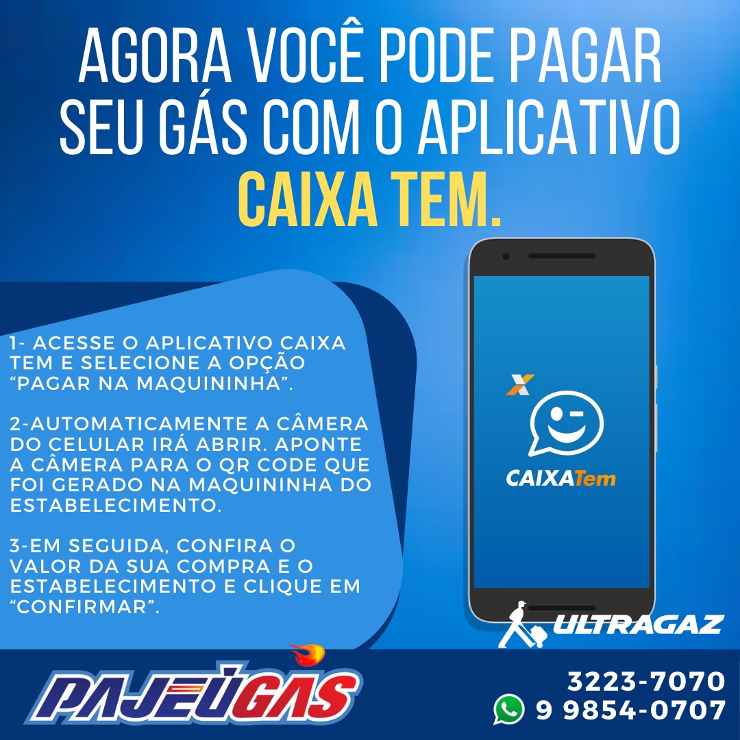 Agora você pode pagar seu gás com o aplicativo Caixa Tem ...